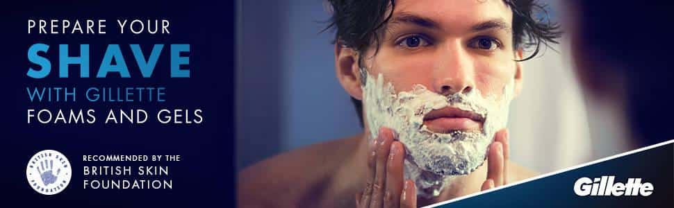 Gillette Shave Preps (Foams and Gels)