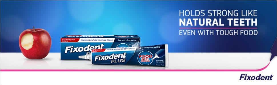 Fixodent Plus Food Seal Premium Senture Adhesive 40g