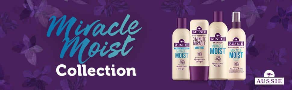 aussie miracle moist for dry damaged hair shampoo conditioner