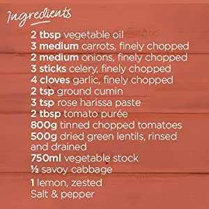 Spicy Lentil Casserole Ingredients