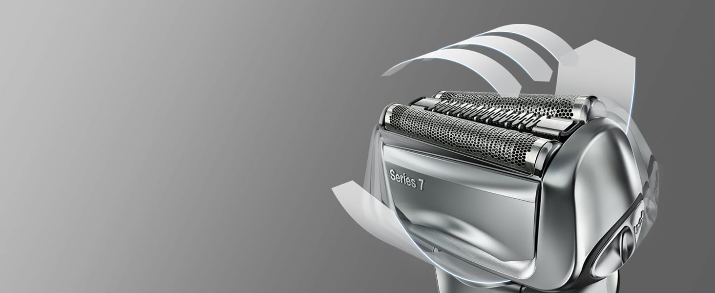The flexible shaver head adapts to your skin’s contours to reach the trickiest parts of your beard.