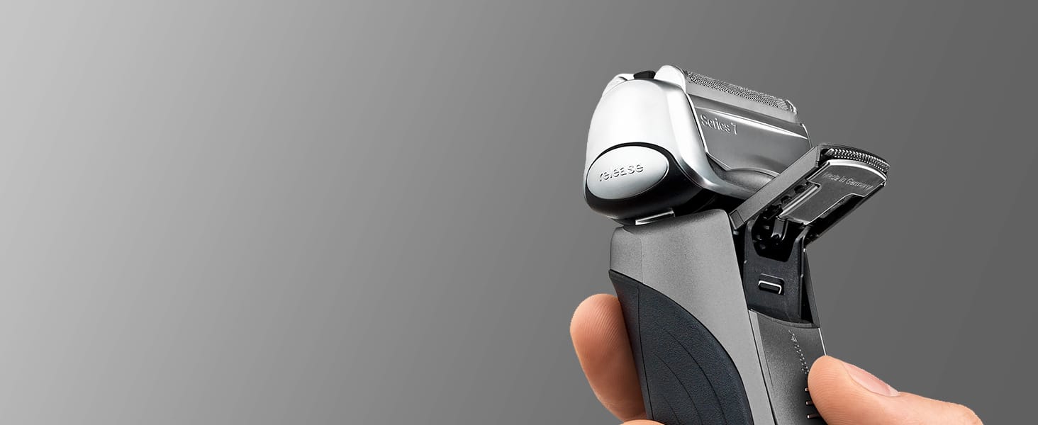 The skin-friendly trimmer helps you easily reach difficult areas, like under your nose or sideburns.