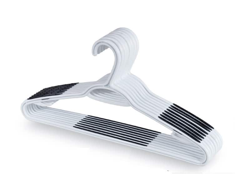 DOMOPAK PLASTIC HANGERS X8 WHITE