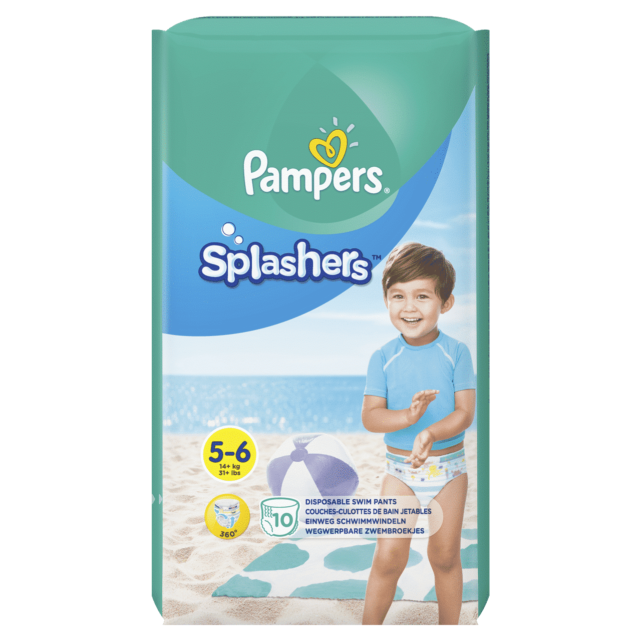 Pampers Splashers Disposable Swimwear Size 5-6