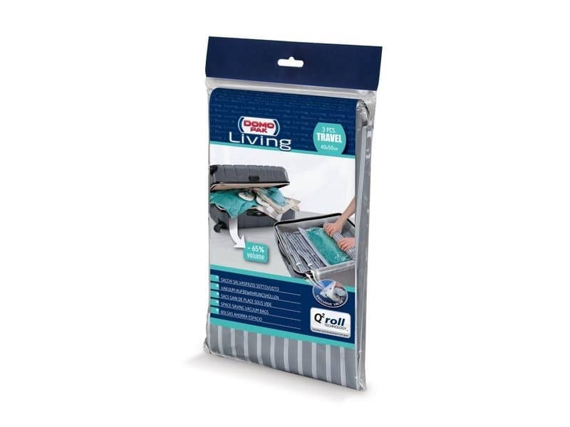DOMOPAK VACUUM TRAVEL BAG MEDIUM 40x50cm - 3 Pcs