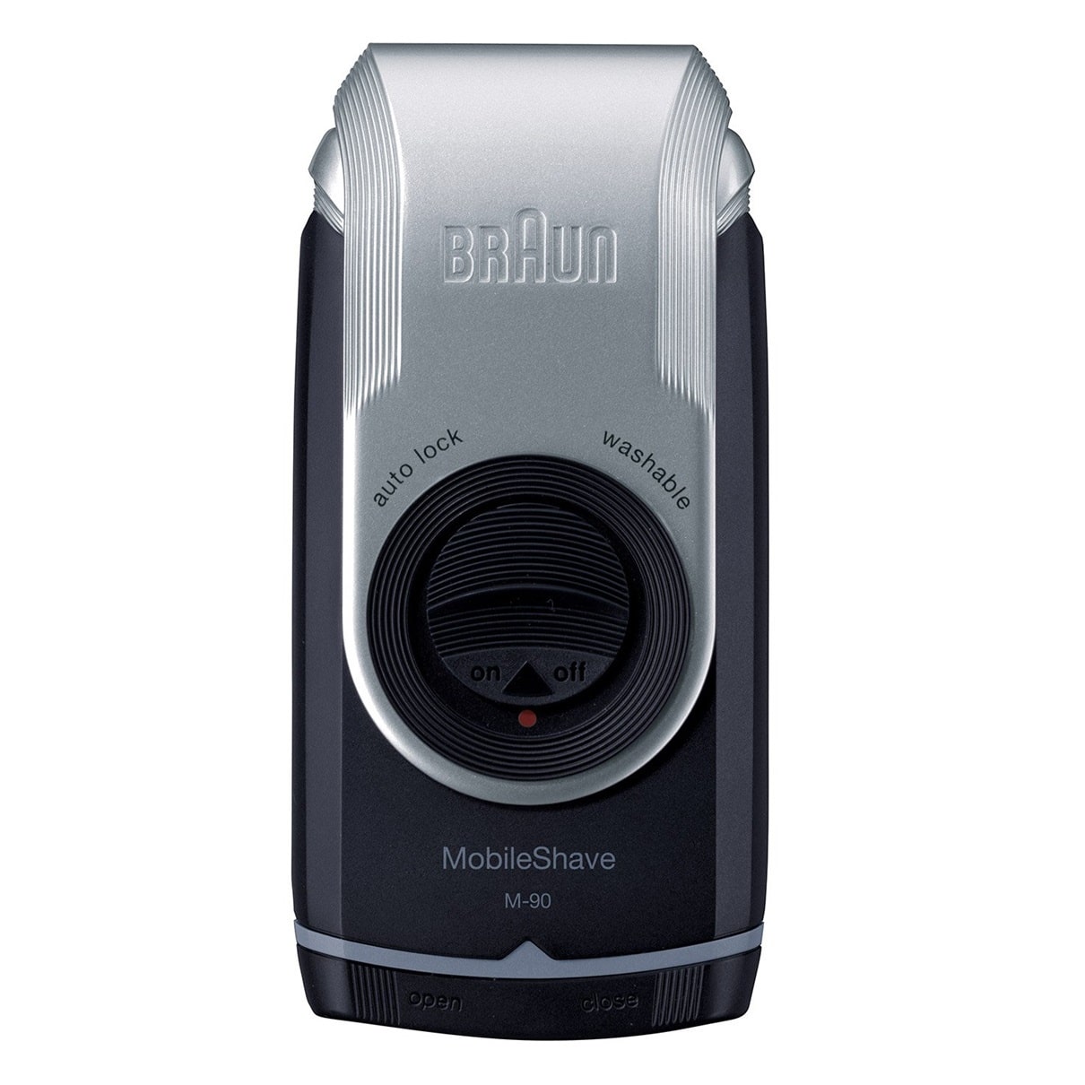 BRAUN SHAVER M90 SILVER/ BLUE - BATTERY
