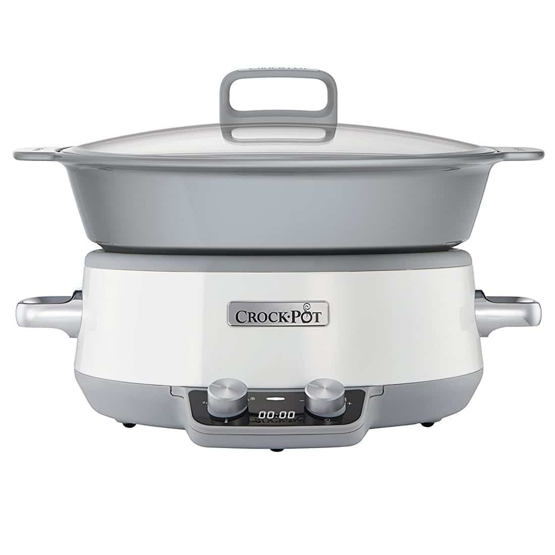 CROCK-POT SLOW COOKER DURACERAMIC WHITE 6L (For 8)