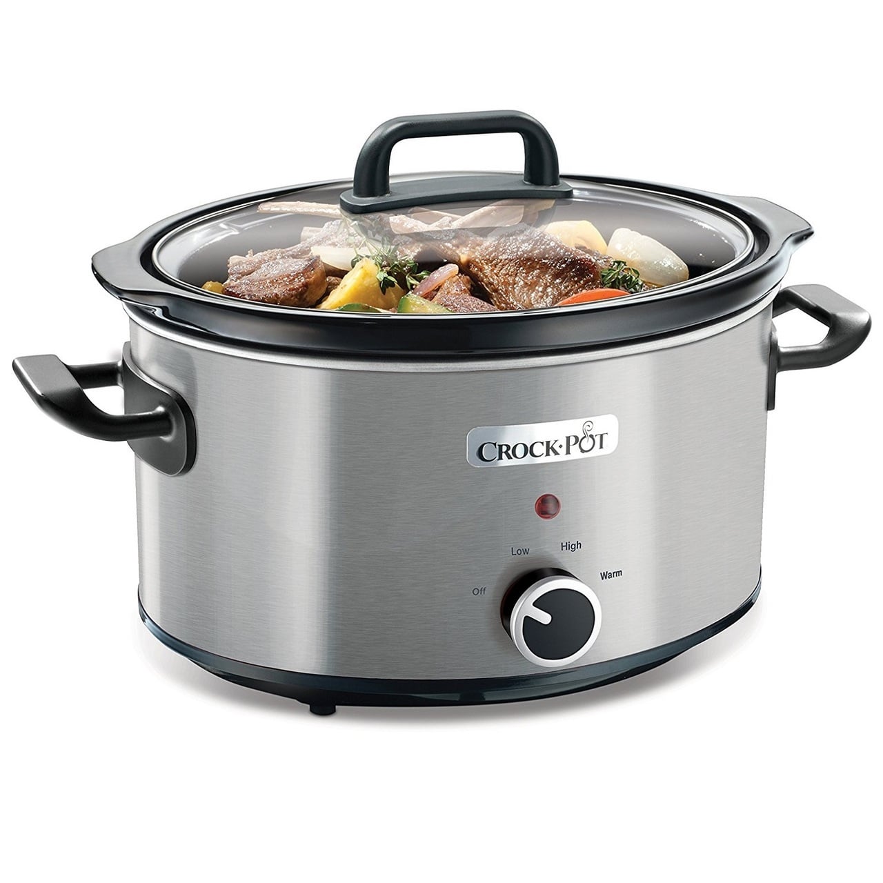 CROCK-POT SLOW COOKER STEEL 3.5L (For 4)