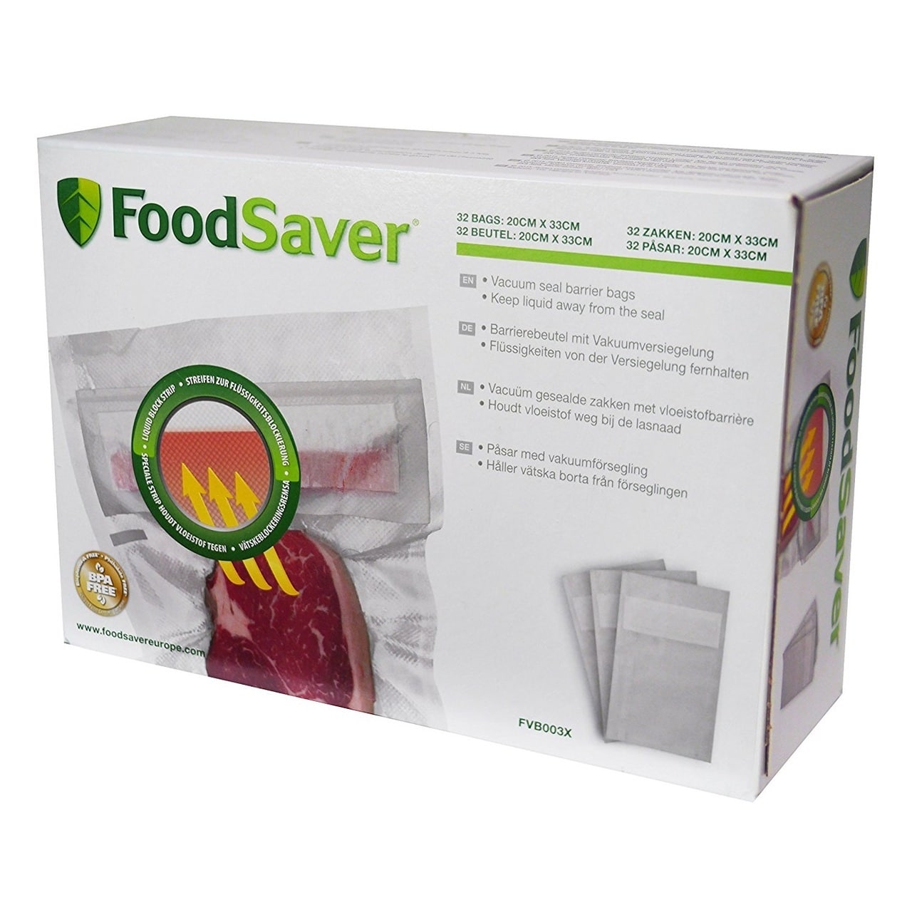 FOODSAVER VACUUM SEALER LIQUID HEAT SEAL BAGS (950ML)