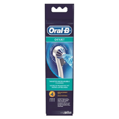 ORAL B POWER BRUSH HEAD OXYJET (ED170) x4s