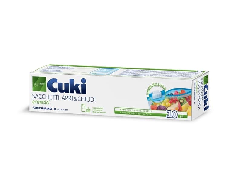 CUKI FOOD BAG WITH OPEN/CLOSE 27X25CM