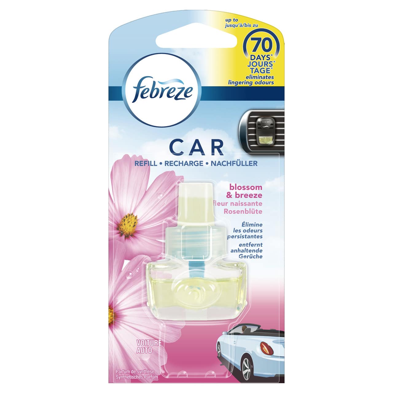 FEBREZE CAR REFILL FRESHENER BLOSSOM 7ML