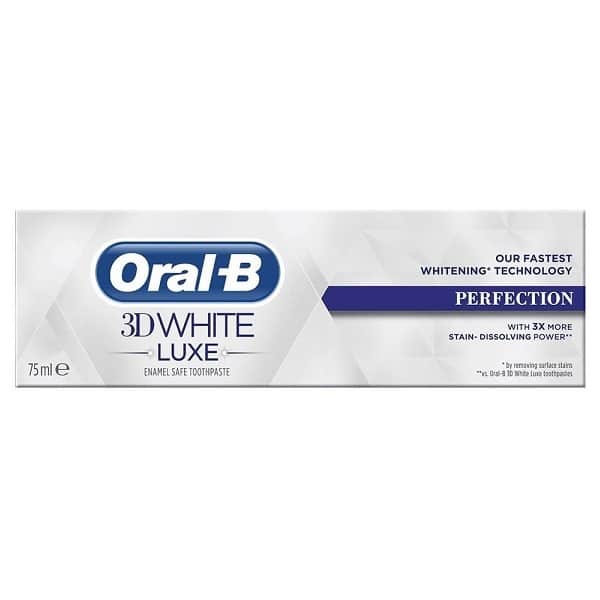 ORAL B TOOTHPASTE 3D WHITE  LUXE PERFECTION (75ML)