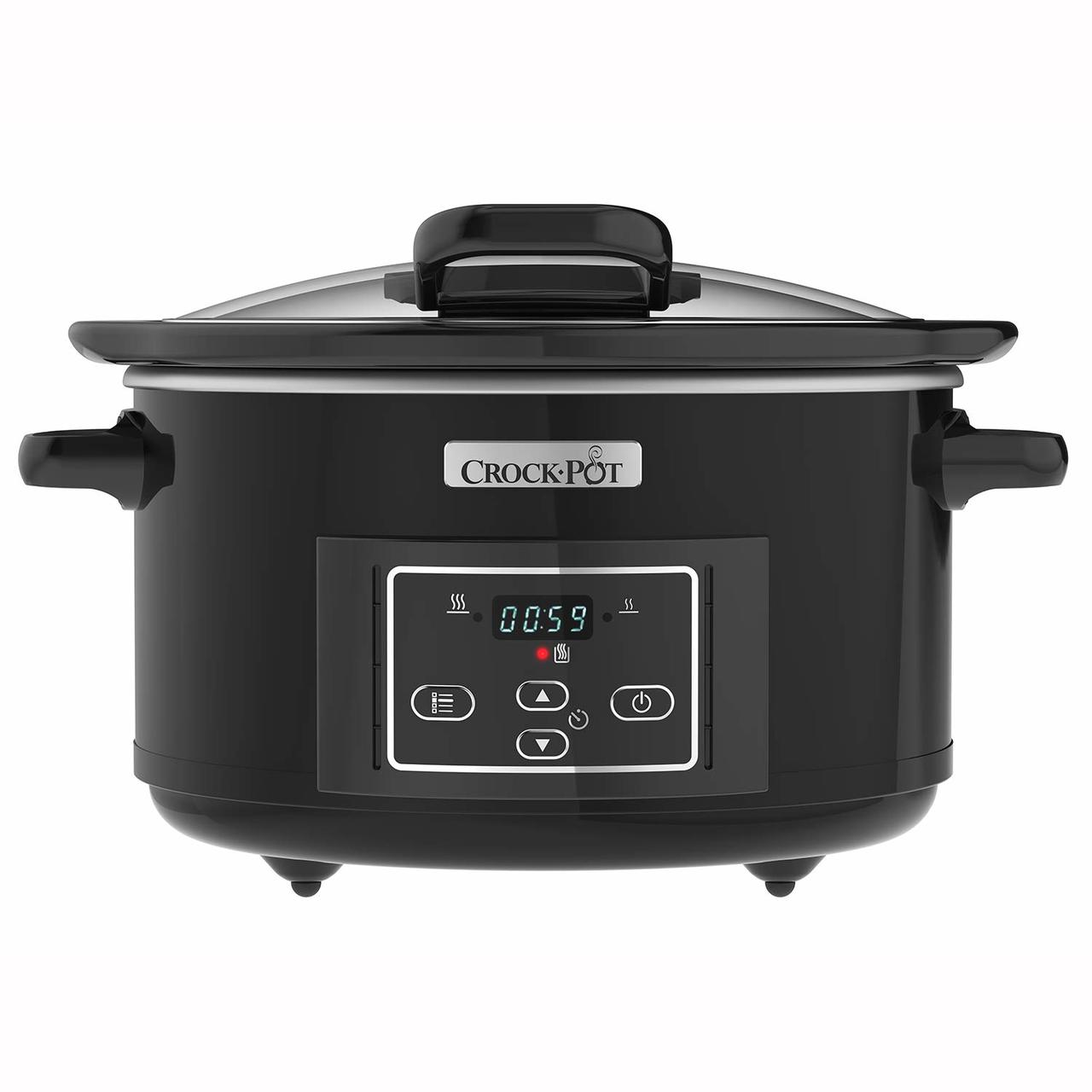 CROCK-POT SLOW COOKER DIGITAL WITH HINGE 4.7L (For 5) (NEW)