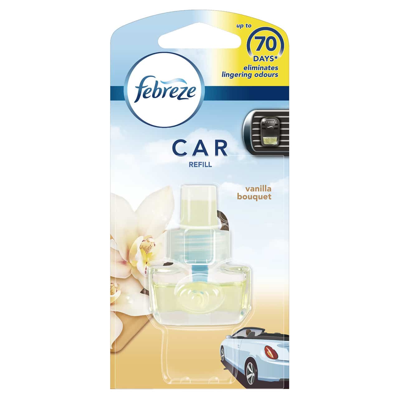 FEBREZE CAR REFILL FRESHENER VANILLA 7ML