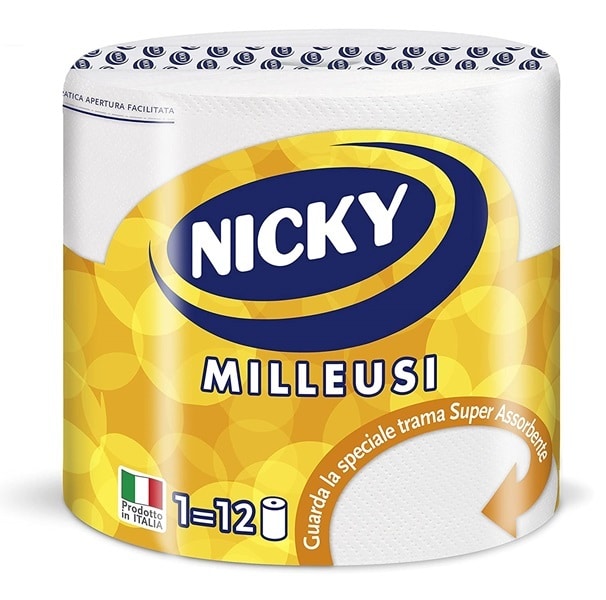 NICKY PAPER TOWELS MILLEUSI 2 PLY 1 ROLL 552 TEARS