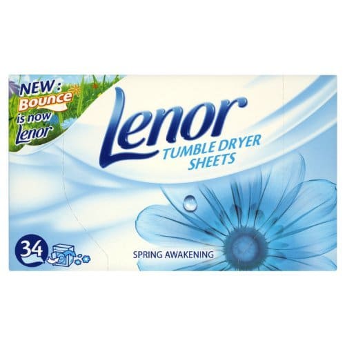 LENOR TUMBLE DRYER SHEETS, 34 SHEETS