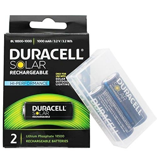 DURACELL SOLAR LITHIUM BATTERY 1000mAh (x2)