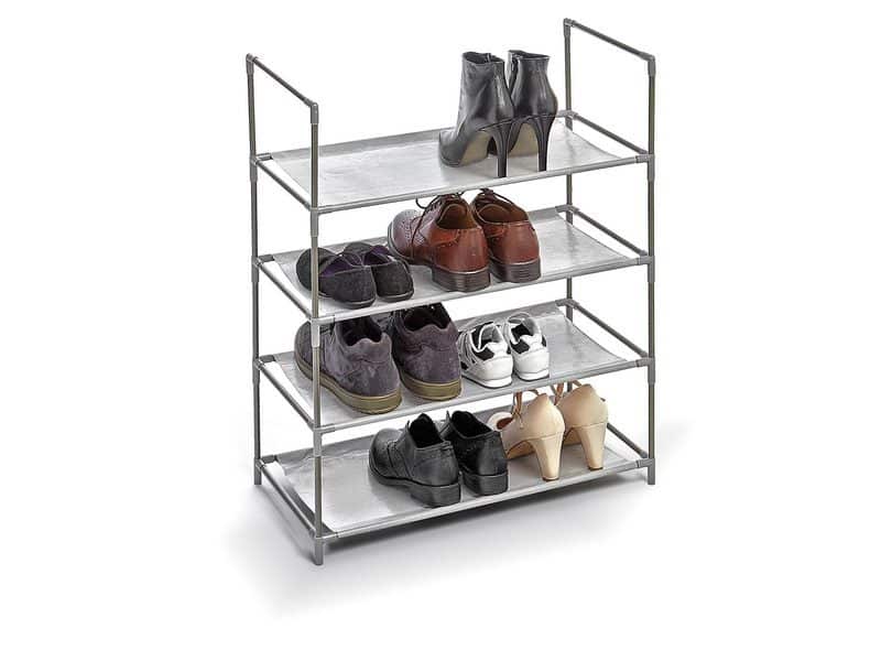 DOMOPAK SHOE RACK 4 SHELVES 58.5x28.5x70cm