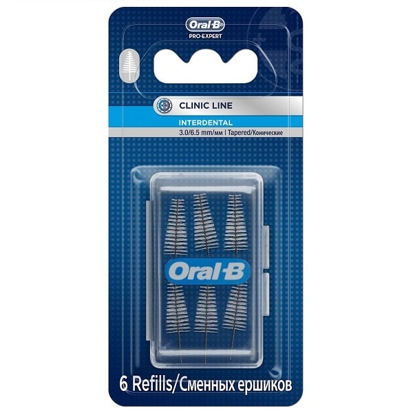 ORAL-B INTERDENTAL REFILL, TAPERED (x6)