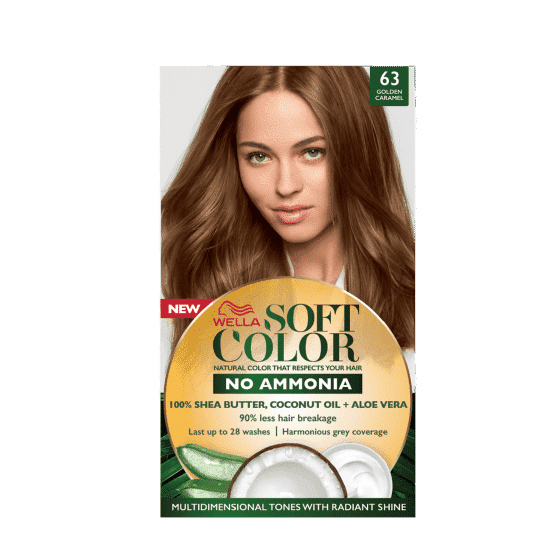 WELLA SOFT COLOR KIT RG 63 GOLDEN CARAMEL