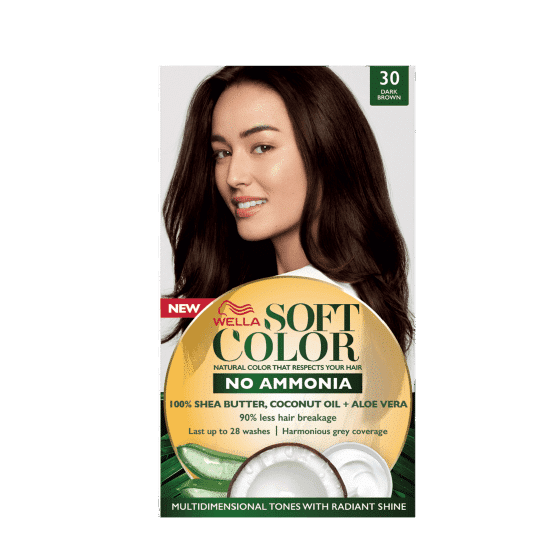 WELLA SOFT COLOR KIT RG 30 DARK BROWN