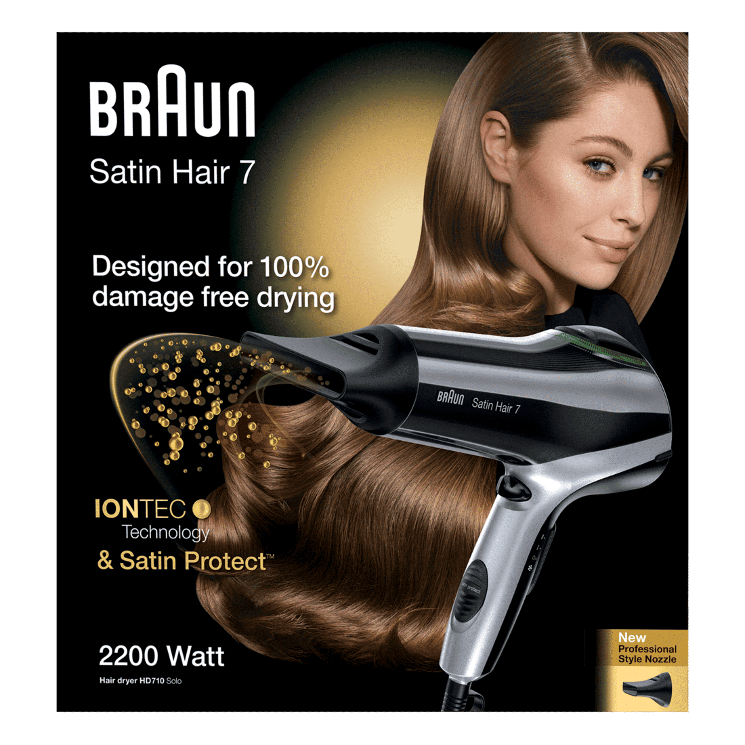 BRAUN HAIR DRYER HD710 2200W