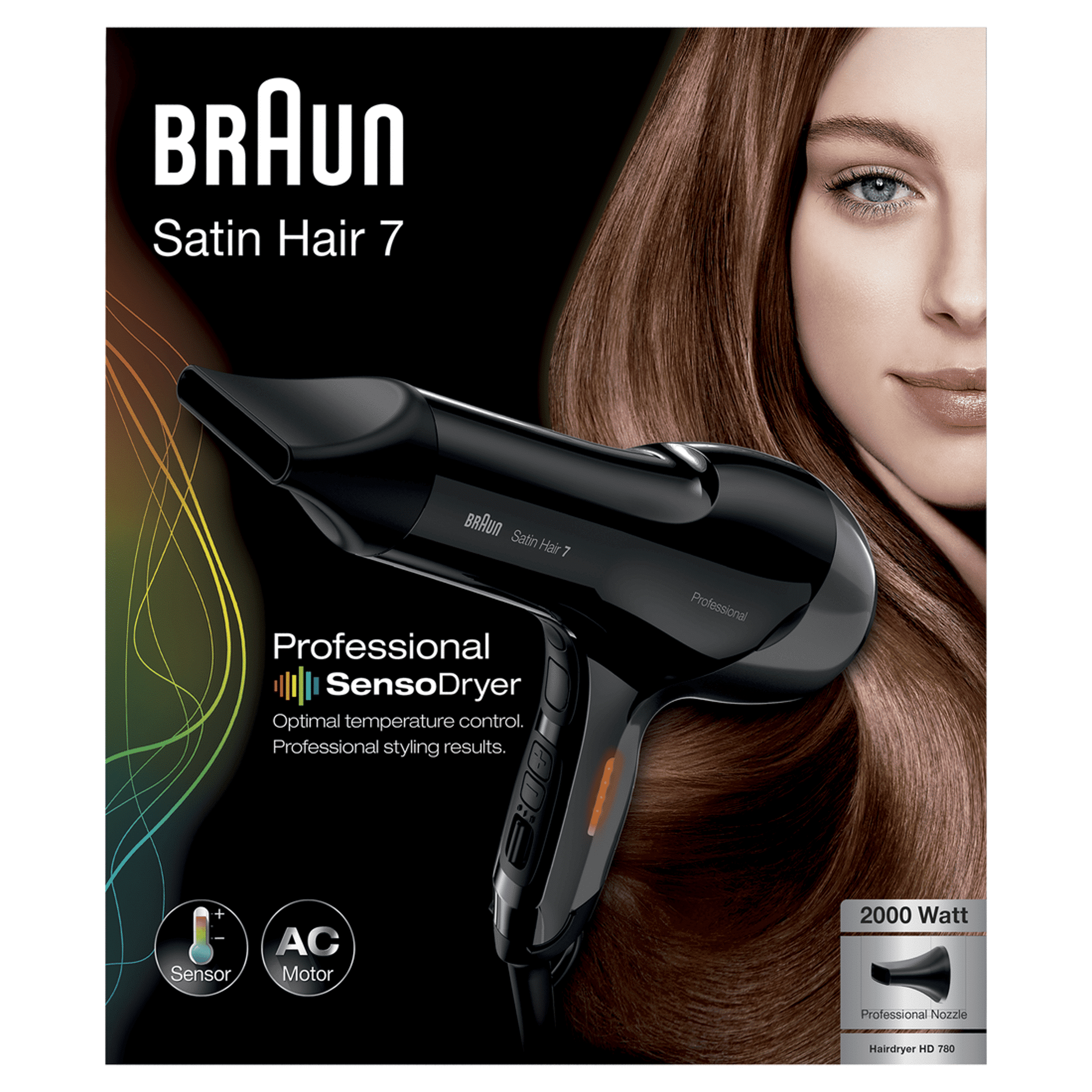 BRAUN HAIR DRYER HD780 DF 2000W