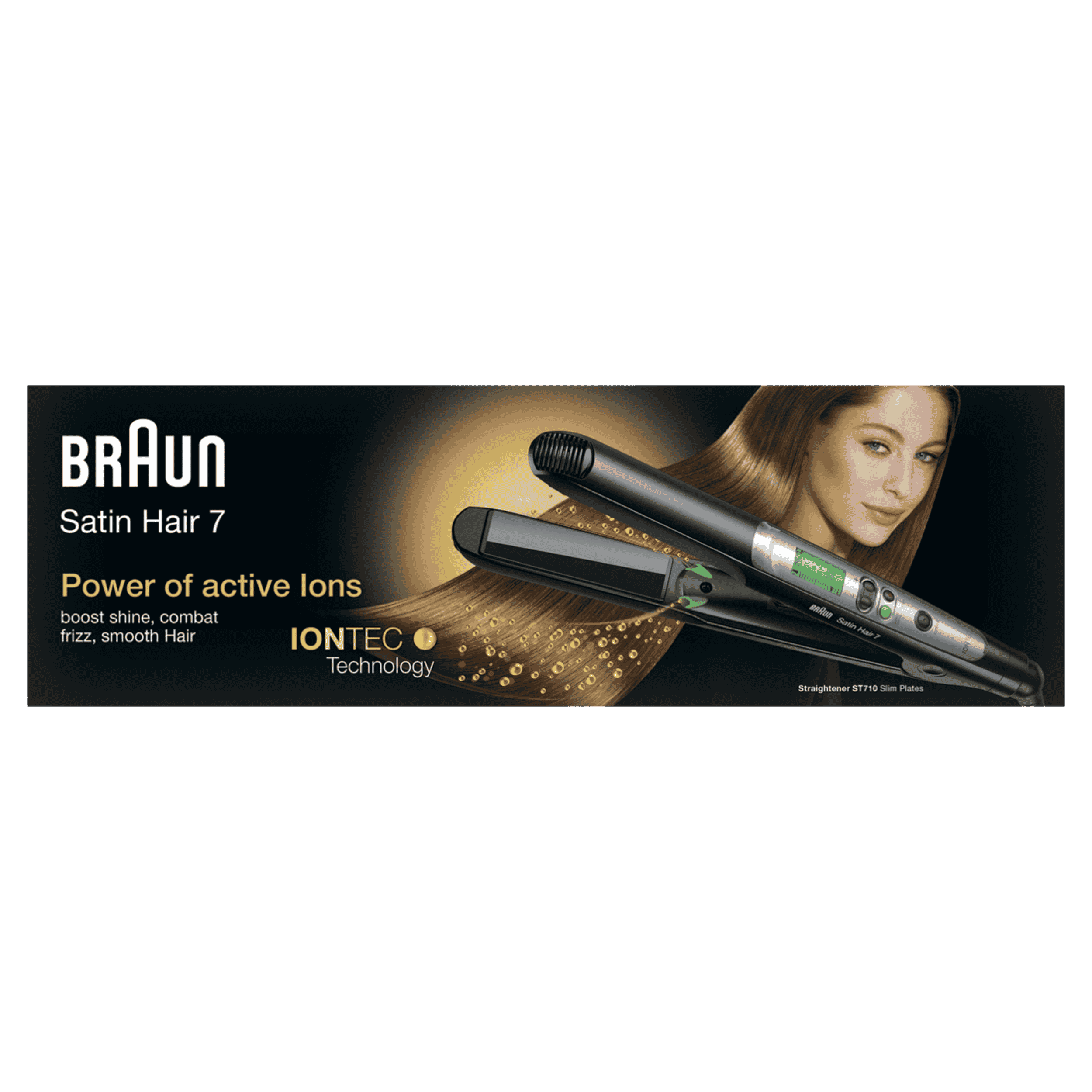 BRAUN HAIR STRAIGHTENER ST710 BLACK BOX