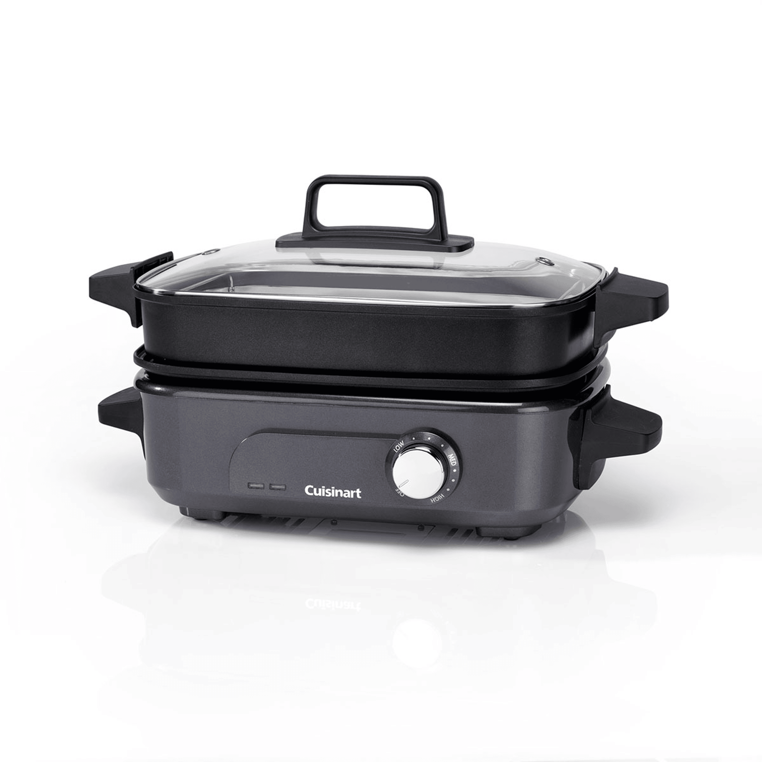 CUISINART MULTICOOKER GRILL STEAM PAN GREY